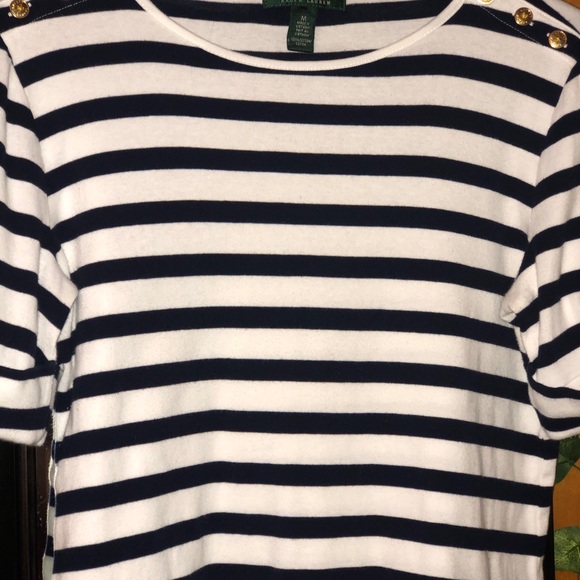Lauren Ralph Lauren women’s striped black & white - Picture 3 of 4